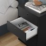 Mesa de Cabeceira Organizador Multiuso 4 Gavetas Preto - 4