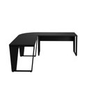 Ver imagem 2 de Mesa em L Escritório 210cm X 210cm Pés Metal F5 Office Cor:preto