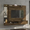 Ver imagem 1 de Painel Denver para TVs 55 Polegadas LED Elétrico e Prateleira de Vidro Móveis Bechara