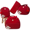 Bolsa maternidade bebê kit 4 peças Urso Vermelha impermeável - 1