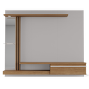 Ver imagem 6 de Painel para TV até 55 Polegadas com LED e Espelhos 136cmx160cm Denver Móveis Bechara Off White/Cinamomo