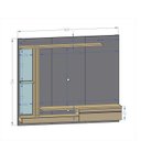 Ver imagem 4 de Painel para TV até 55 Polegadas com LED e Espelhos 136cmx160cm Denver Móveis Bechara Off White/Cinamomo