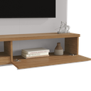 Ver mais imagens de Painel para TV até 55 Polegadas com LED e Espelhos 136cmx160cm Denver Móveis Bechara Off White/Cinamomo