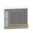 Ver imagem 4 de Painel para TV até 55 Polegadas LED Prateleira de Vidro Denver