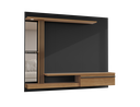 Ver imagem 5 de Painel para TV até 55 Polegadas com LED 160CMX136CM Prateleira de Vidro Denver Preto