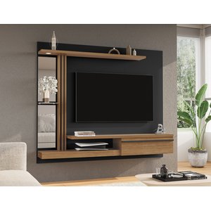 Painel para TV até 55 Polegadas LED Prateleira de Vidro Denver