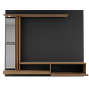 Ver imagem 6 de Painel para TV até 55 Polegadas com LED 160CMX136CM Prateleira de Vidro Denver Preto