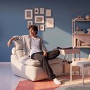 Ver imagem 6 de Poltrona Reclinável Sync Kappesberg 90cm Boucle Névoa