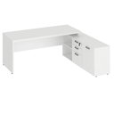 Ver imagem 2 de Mesa P/ Consultório em L 1,90 Web40 C/ Armário Branco/branco
