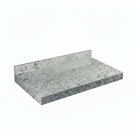 Lavatório para Cuba de Sobrepor 60x45x7cm sem Cuba Granitos Generali Cinza