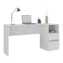 Ver imagem 1 de Escrivaninha 150,5cm com Nicho e 2 Gavetas Flex Multimóveis Mp6035 Branco