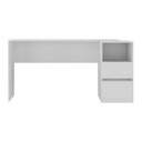 Ver imagem 3 de Escrivaninha 150,5cm com Nicho e 2 Gavetas Flex Multimóveis Mp6035 Branco