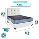 Ver imagem 3 de Kit Cabeceira + Cama Box + Colchão Casal Molas Ensacadas Petrus Paropas