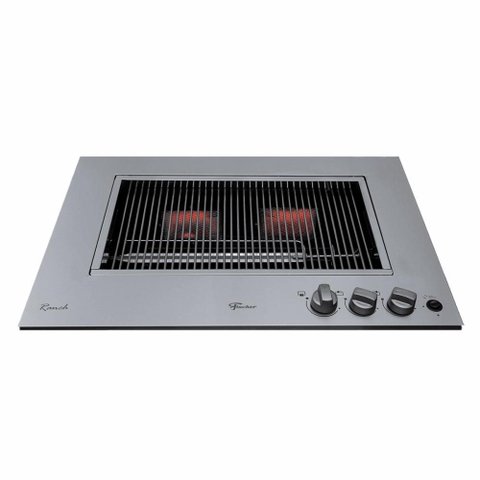 Churrasqueira Cooktop Fischer À Gas Bivolt com Tampa Inox 31200(83551)