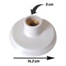 Plafon de Plastico Bocal de Porcelana E-27 Foxlux - 4