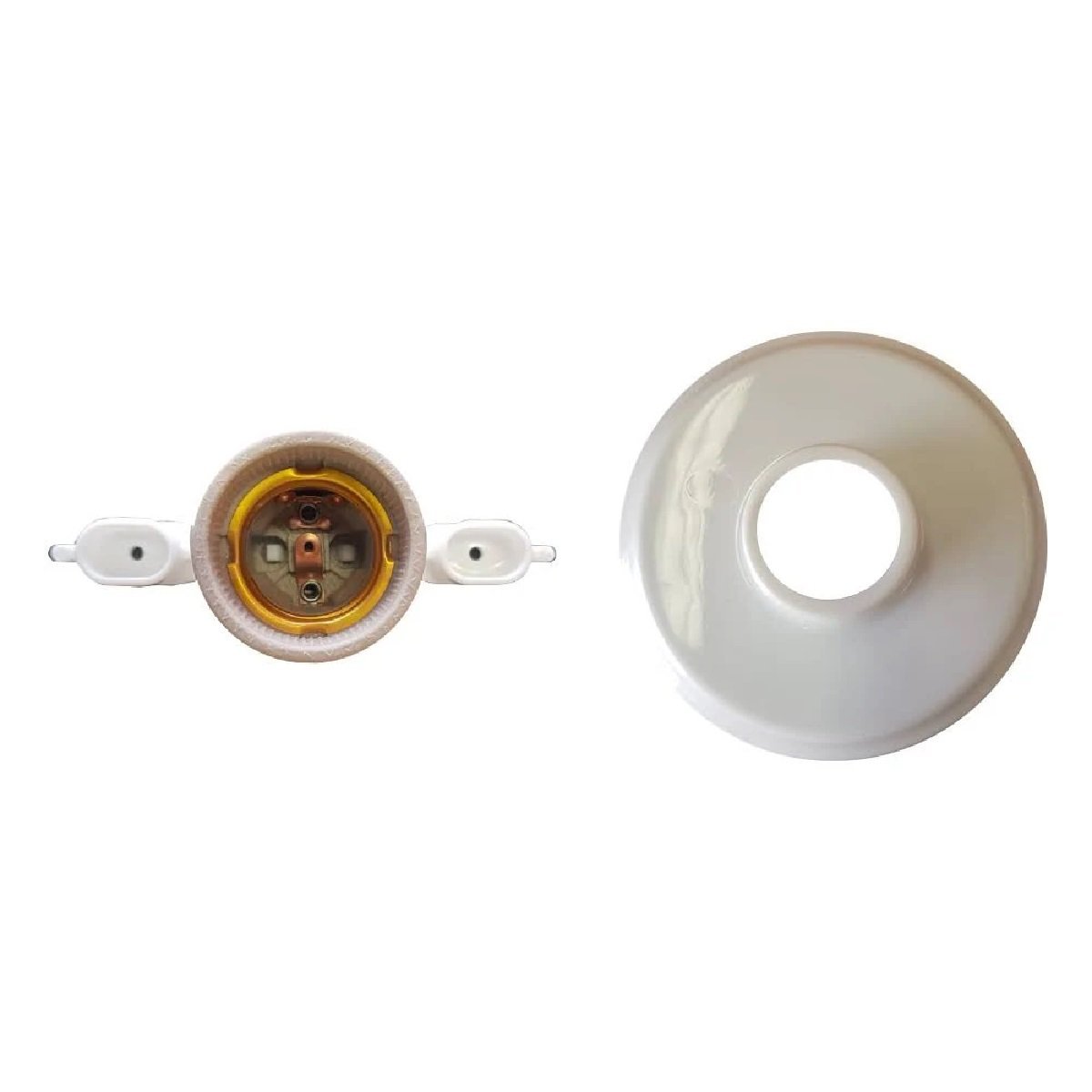 Plafon de Plastico Bocal de Porcelana E-27 Foxlux - 3