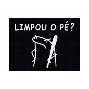 Tapete Capacho Flork Limpou o Pezinho