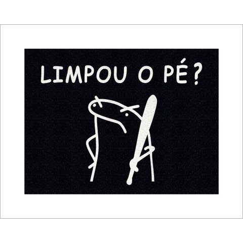 Tapete Capacho Flork Limpou o Pezinho