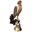 Ver imagem 4 de Sino De Parede Alumínio E Bronze Decoração Presentes Som