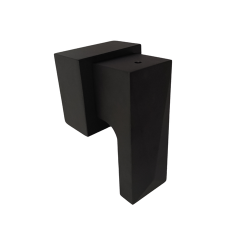 Acabamento Registro Quadrado Alavanca Diamante P/ Deca Preto