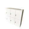 Escaninho Guarda Volume Locker Em Madeira 6 Portas Mdf 15 Mm Academia Armario Escaninhho Locker Escr - 2