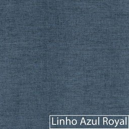 Poltrona Decorativa Sala de Estar Recepção Senna Linho - Doce Sonho Móveis Cor Azul Royal - 6