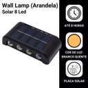 Ver imagem 6 de Arandela Solar Led 8 Fachos 3000k Preto Ip65 Resistente À Chuva para Iluminação Externa Moderna