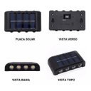 Ver imagem 7 de Arandela Solar Led 8 Fachos 3000k Preto Ip65 Resistente À Chuva para Iluminação Externa Moderna