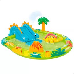 Piscina Infantil 143 L Inflável Playground Dino 57166 Intex - 4