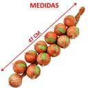 Ver imagem 4 de Kit 4 Enfeite Réstia Trança Cebola Alho Artificial Artesanal