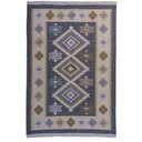 Ver imagem 1 de Tapete Sala Kilin Gashgai 200x300 Dupla Face Tribal 2 Cinza
