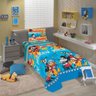 Jogo de Cama Infantil Lepper Mickey Solteiro 3 Peças Microfibra Azul - 2