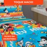 Jogo de Cama Infantil Lepper Mickey Solteiro 3 Peças Microfibra Azul - 4