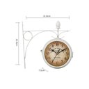 Ver imagem 2 de Relógio Estação Dupla Face Retrô New York Decoração Branco