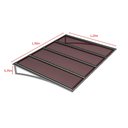 Ver imagem 2 de Toldo Fixo Policarbonato Alveolar Bronze - 1,50m X 1,20m - Estrutura Branca