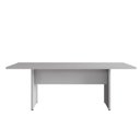 Ver imagem 3 de Mesa Reunião Escritório 180cm X 90cm Cinza Pé Painel F5 Cor:cinza