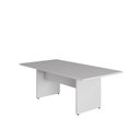 Ver imagem 2 de Mesa Reunião Escritório 180cm X 90cm Cinza Pé Painel F5 Cor:cinza