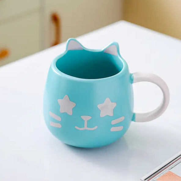 Caneca Gatinho com Orelhas 450ml - Verde - 1