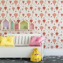 Ver imagem 2 de Papel de Parede Baby Balões em Tons Salmão - 2,50x0,50m