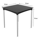 Ver imagem 3 de Mesa de Jantar em Rattan Pés em Alumínio Atto Preto
