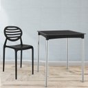 Ver imagem 2 de Mesa de Jantar em Rattan Pés em Alumínio Atto 