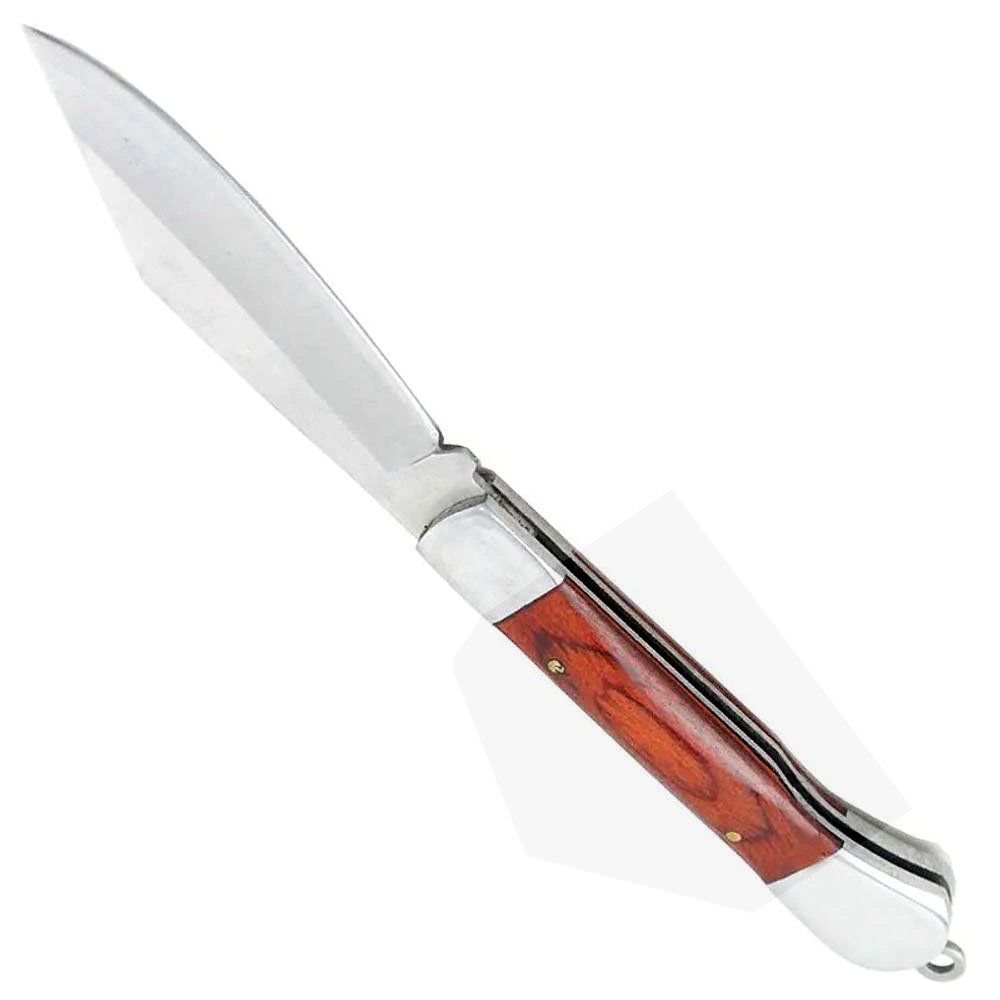 Canivete Xingu Metal Tipo Madeira XV3283 - Compacto De Bolso - 2
