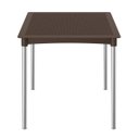 Ver imagem 5 de Mesa de Jantar em Rattan Pés em Alumínio Atto