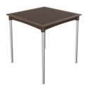 Ver imagem 1 de Mesa de Jantar em Rattan Pés em Alumínio Atto Marrom/Chocolate