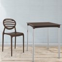 Ver imagem 2 de Mesa de Jantar em Rattan Pés em Alumínio Atto