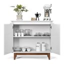 Ver imagem 6 de Aparador Bancada Sala Buffet Balcão Armário Cozinha Cantinho do Café 2 Portas Flow