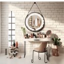 Ver imagem 6 de Espelho Redondo Iluminado 40cm com Alça Touch 2 Leds Adnet Reduna