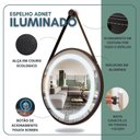Ver imagem 4 de Espelho Redondo Iluminado 40cm com Alça Touch 2 Leds Adnet Reduna
