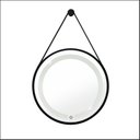 Ver imagem 2 de Espelho Redondo Iluminado 40cm com Alça Touch 2 Leds Adnet Reduna