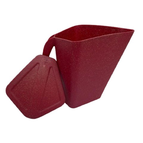 Jarra YBI Fort com Tampa Plástico Resistente Agua Suco 2L:Vermelho